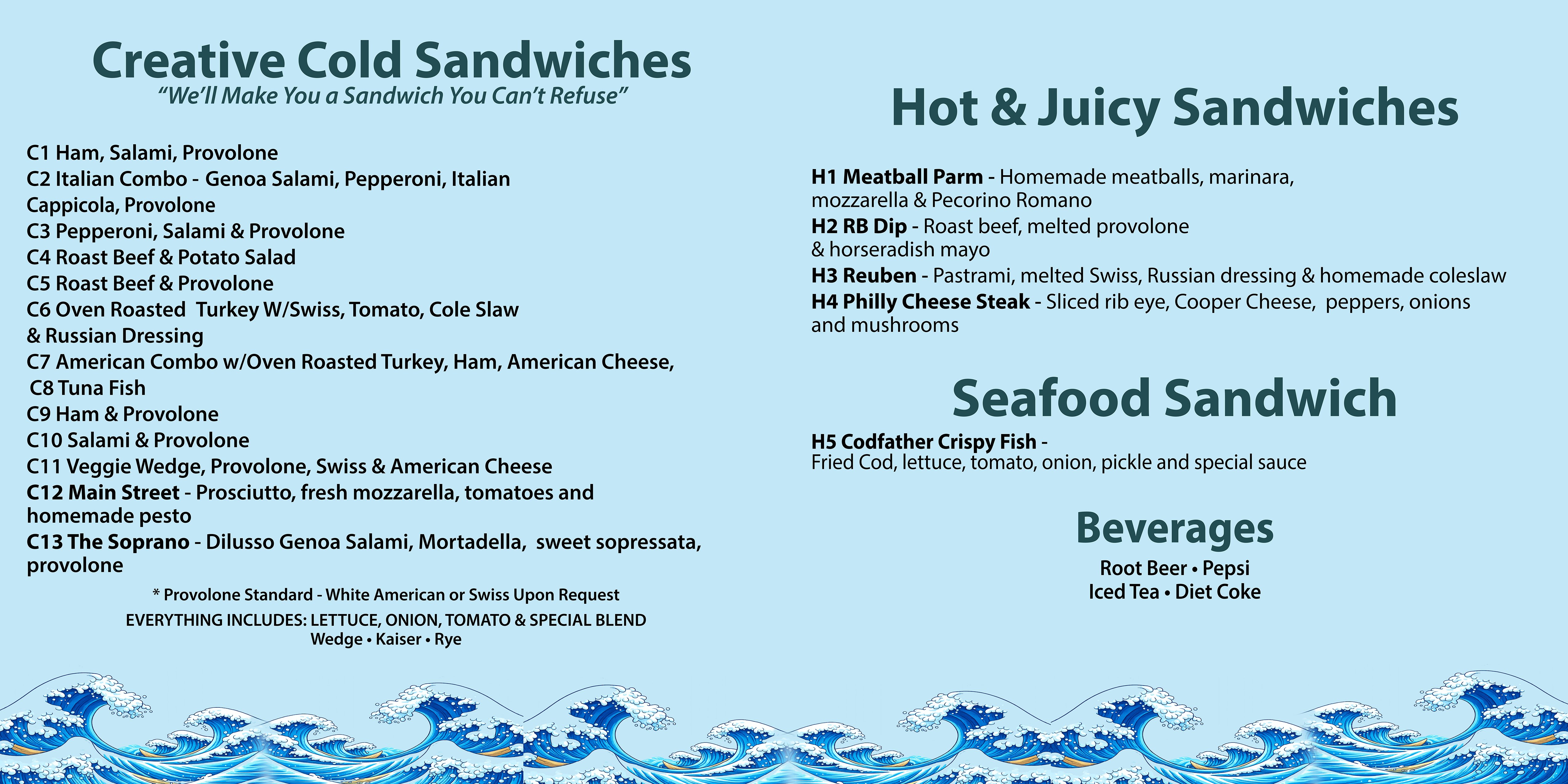 The Codfather Calabash | Italian Sandwiches, Pizza & American Classics